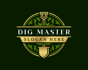 Shovel Spade Landscaping logo design