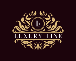 Luxury Floral Leaves  logo design