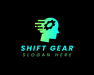 Human Gear Artificial Intelligence logo design