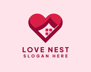 Heart House Property logo design