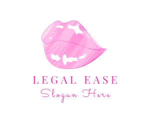 Pink Lips Lipstick  Logo