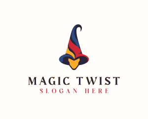 Carnival Wizard Hat logo design