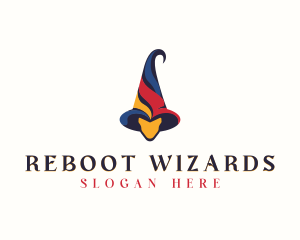 Carnival Wizard Hat logo design