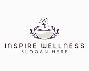 Wellness Candle Decor logo design