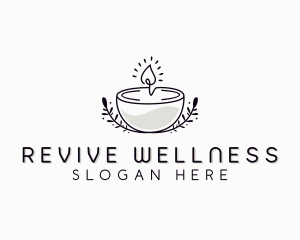 Wellness Candle Decor logo design