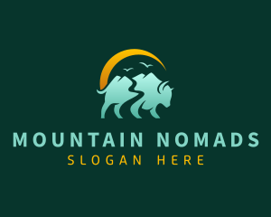 Mountain Valley Bison logo design