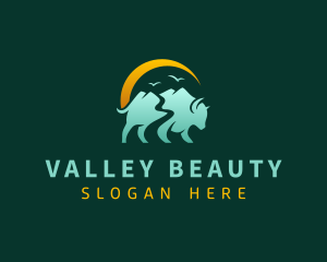 Mountain Valley Bison logo design