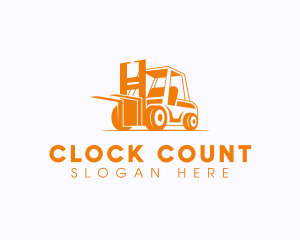 Factory Warehouse Forklift logo design