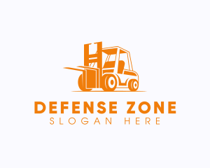 Factory Warehouse Forklift logo design