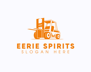 Factory Warehouse Forklift logo design