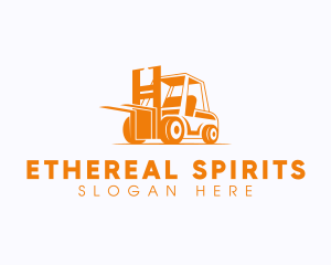 Factory Warehouse Forklift logo design