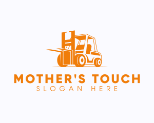 Factory Warehouse Forklift logo design