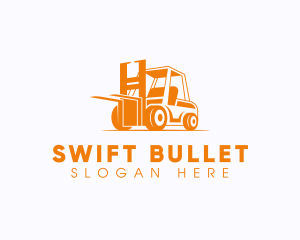 Factory Warehouse Forklift logo design