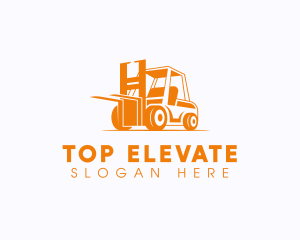 Factory Warehouse Forklift logo design