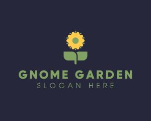 Sunflower Plant Gardening  logo design