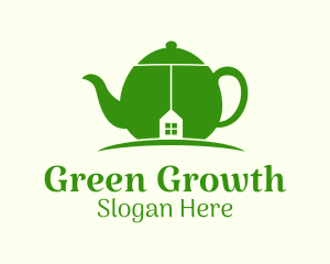 Green Teapot House logo design