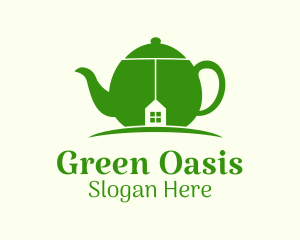 Green Teapot House logo design