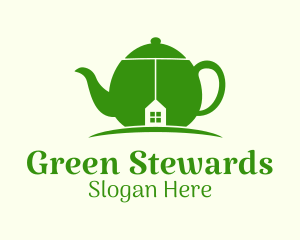 Green Teapot House logo design