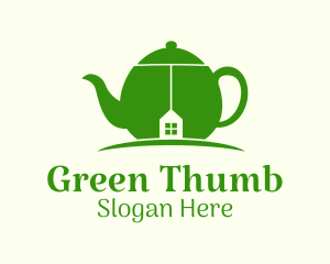 Green Teapot House logo design