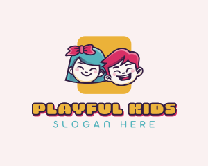 Childcare Kids Kindergarten logo design