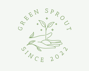 Agriculture Plant Sprout logo design