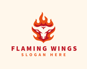 Burning Cow Cuisine logo design