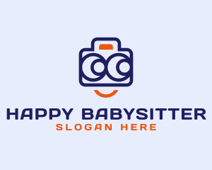 Happy Camera Mascot logo design