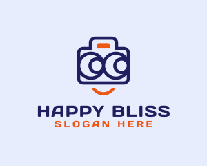 Happy Camera Mascot logo design