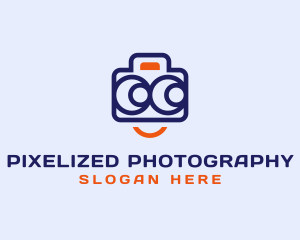 Happy Camera Mascot logo design