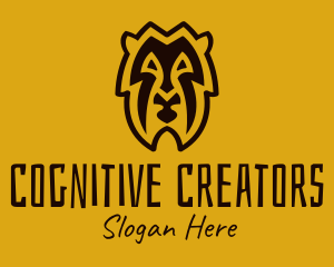 Tribal Lion Head logo design