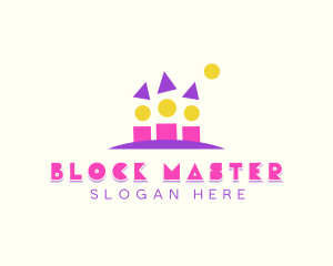 Children Toy Block logo design