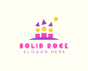 Children Toy Block logo design