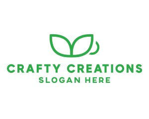 Green Plant Cup logo design