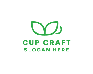 Green Plant Cup logo design