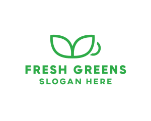 Green Plant Cup logo design