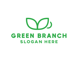 Green Plant Cup logo design