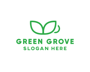 Green Plant Cup logo design