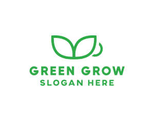 Green Plant Cup logo design