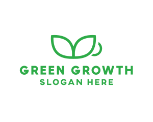 Green Plant Cup logo design