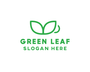 Green Plant Cup logo design