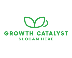 Green Plant Cup logo design