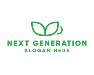 Green Plant Cup logo design