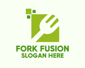 Green Fork Restaurant logo design