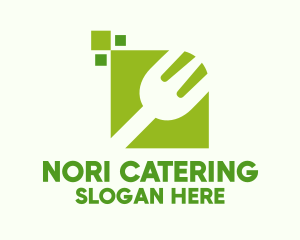 Green Fork Restaurant logo design