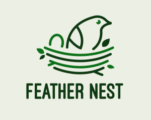 Baby Bird Nest  logo design