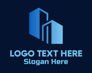 Blue Building Construction logo