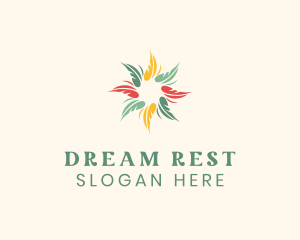 Colorful Feather Pattern logo design