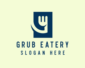 Blue Fork Restaurant  logo design