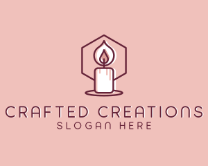 Wax Candle Decoration logo design