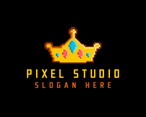 Crown Pixel Gaming logo design